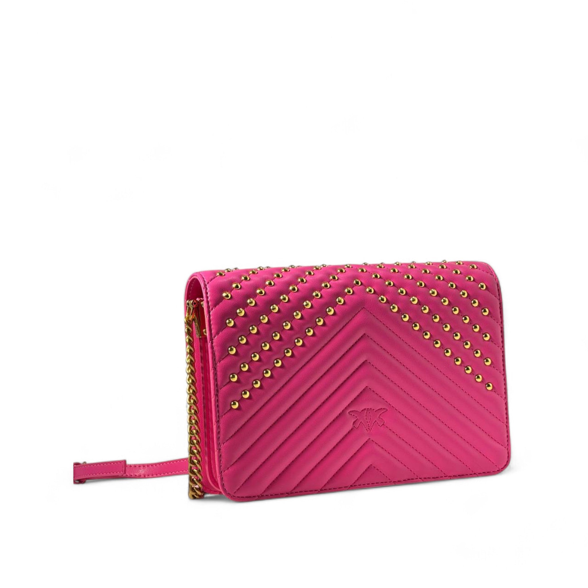 Pinko Fuchsia Studded Love Bag 💖✨ – Bold, Bright & Unapologetically You