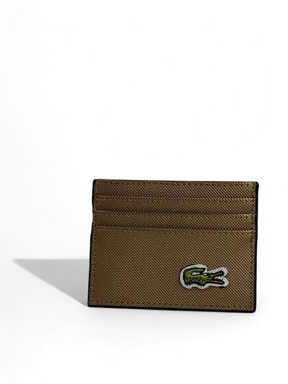 Lacoste Beige Card Holder β Minimalist Luxury