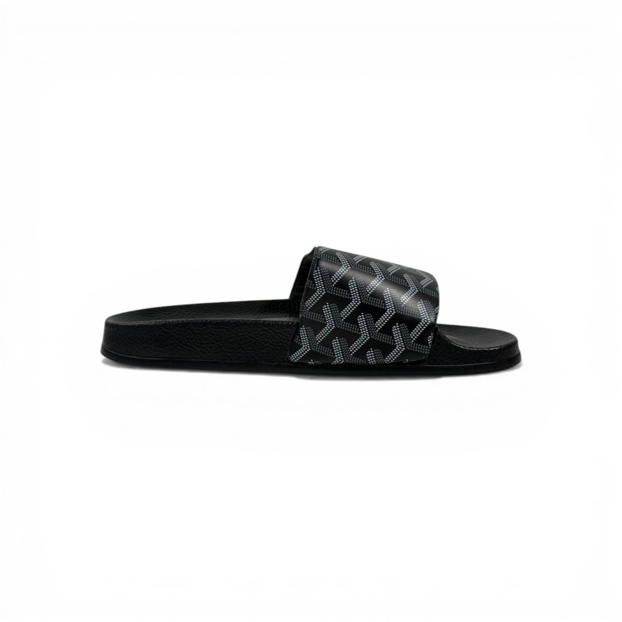 🖤✨ Goyard Pattern Slides – Monogram Luxury Edition 🔥🩴