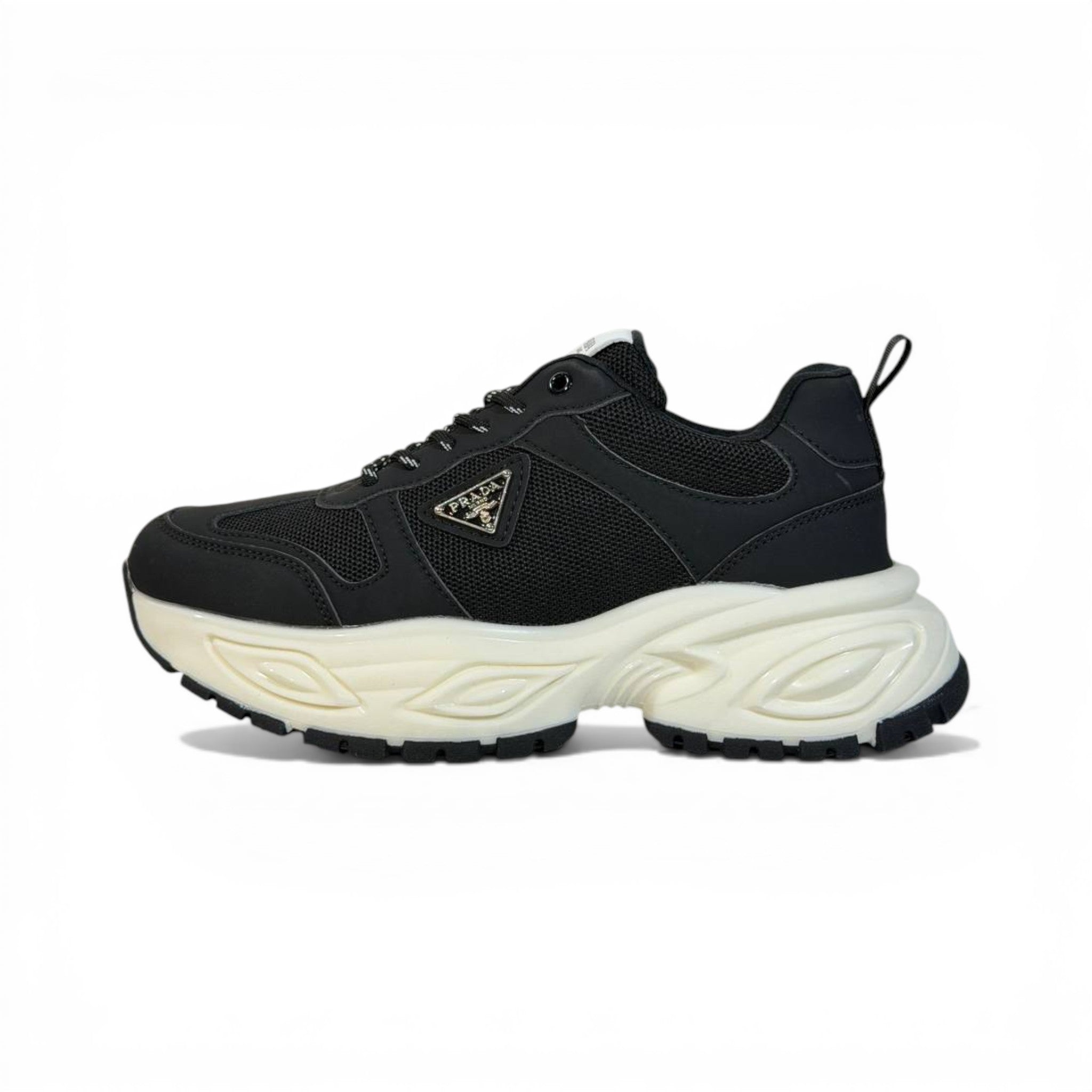 Prada Thunder Chunky Sneaker Black Ivory Edition ππ€β¨