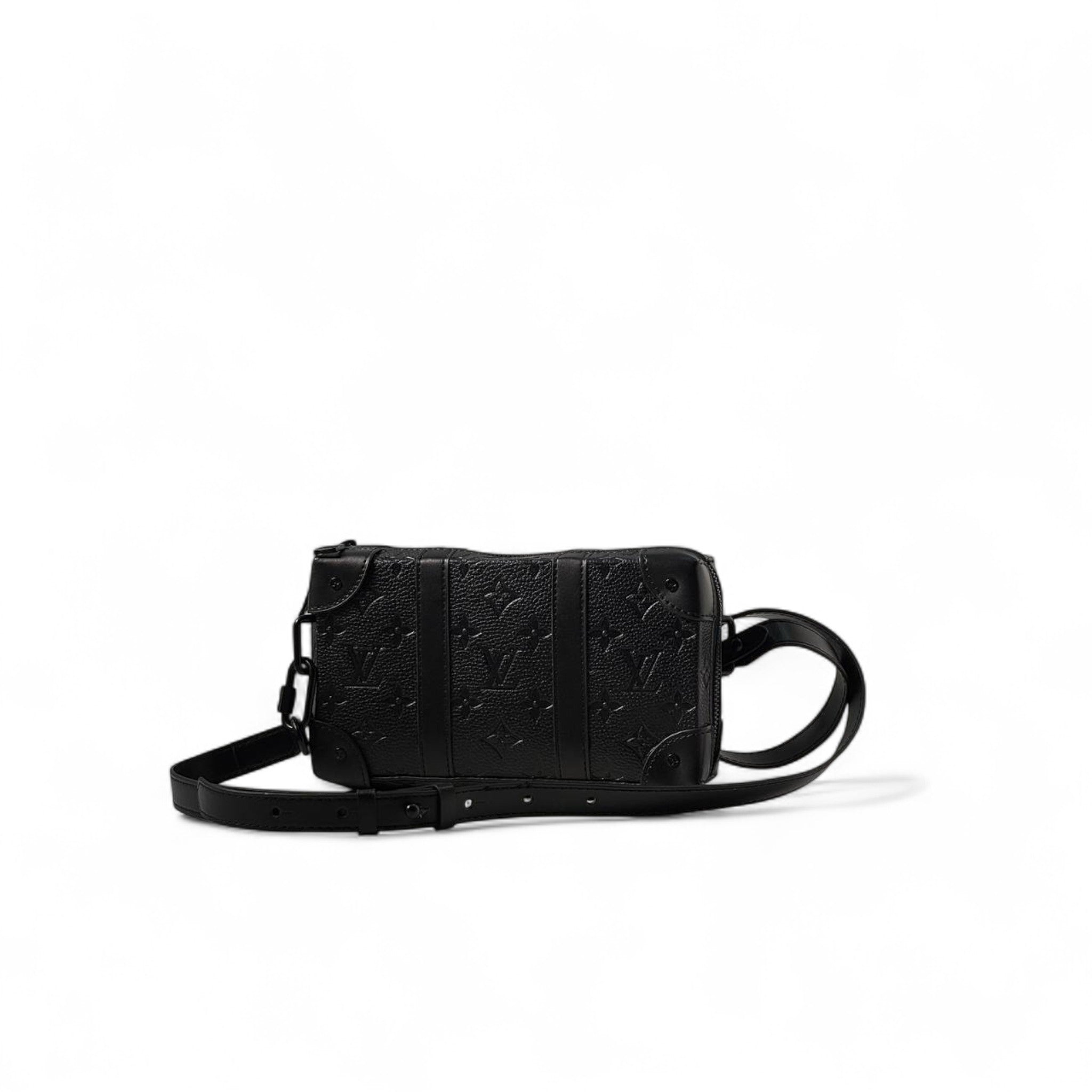 Louis Vuitton Mini Soft Trunk Black Monogram Leather Bag π€π¦