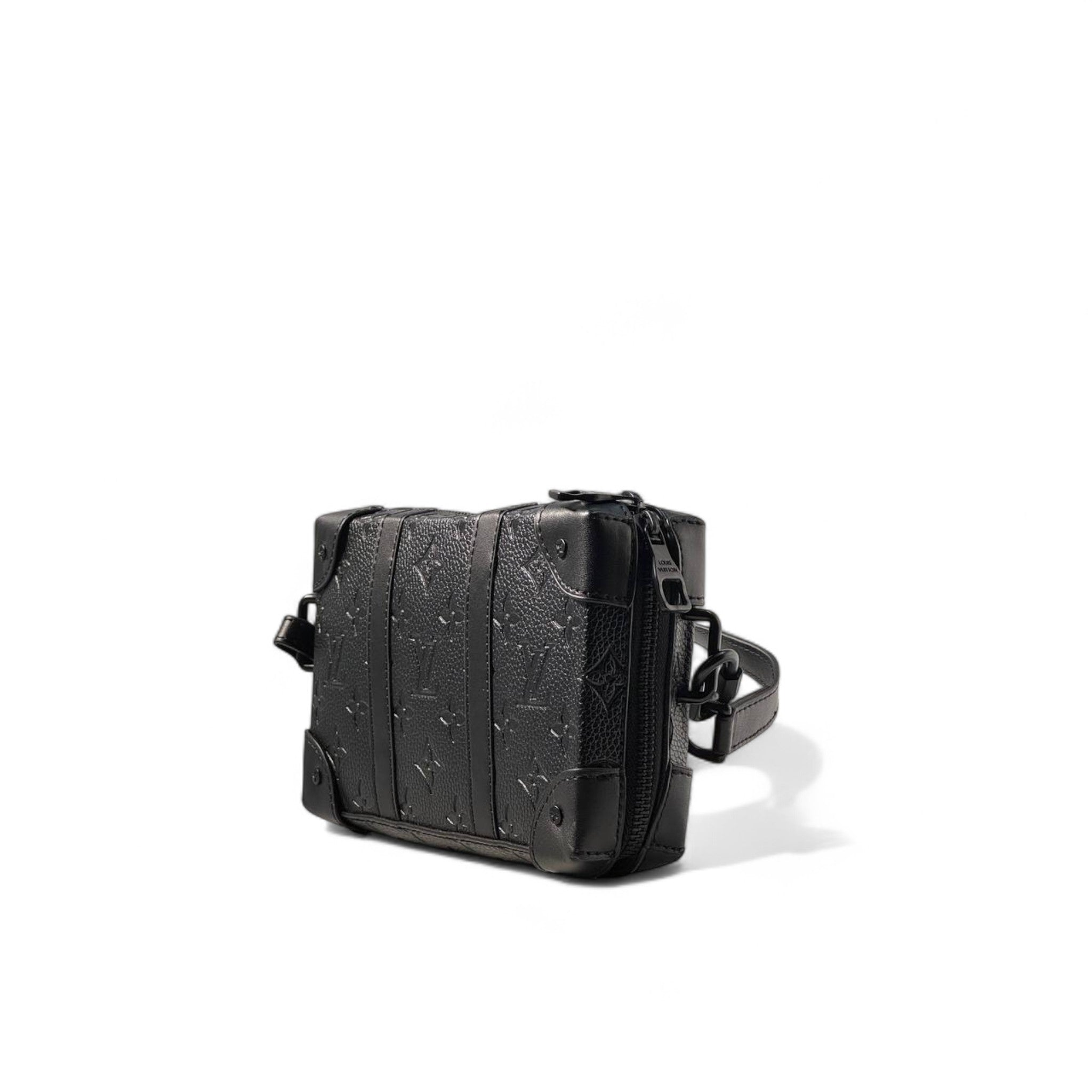 Louis Vuitton Mini Soft Trunk Black Monogram Leather Bag π€π¦