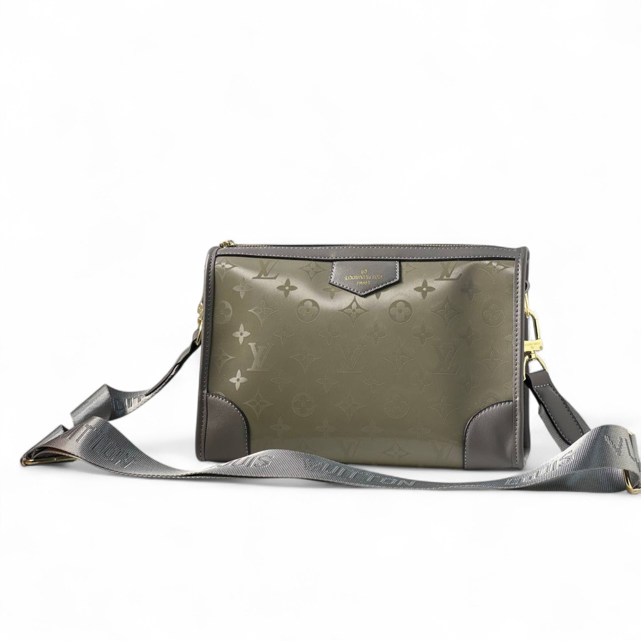 Louis Vuitton Olive Green Monogram Pouch with Corner Detailing ππ€