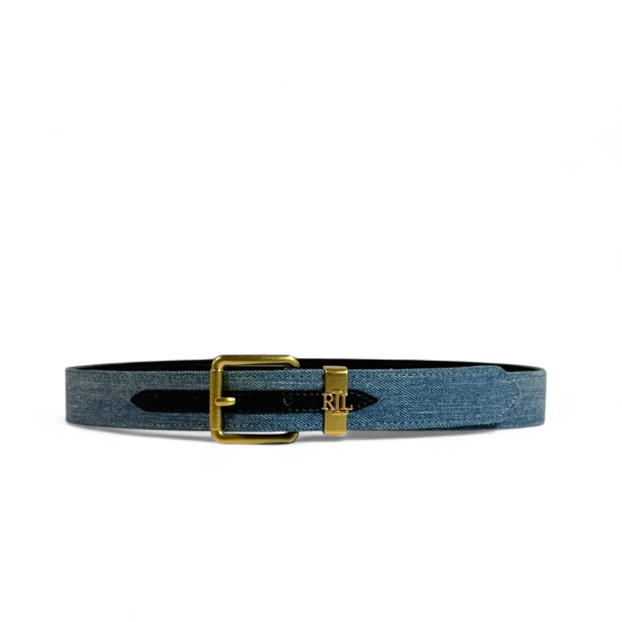 Ralph Lauren Denim Belt πβ¨ | Classic Blue with Gold Buckle Elegance