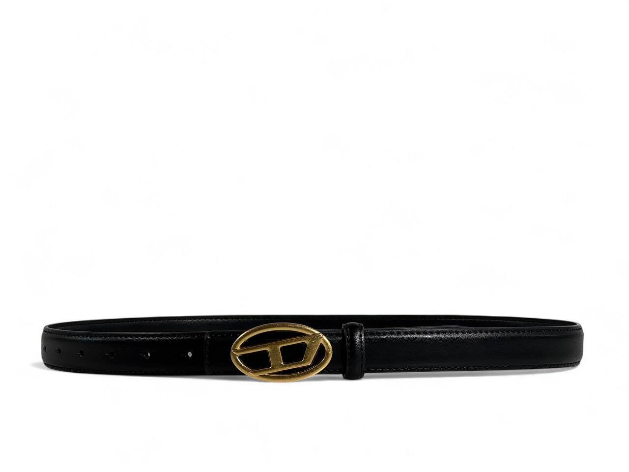 Diesel Black Leather Belt π€ | 105 cm Gold Oval Buckle β Bold Street Style