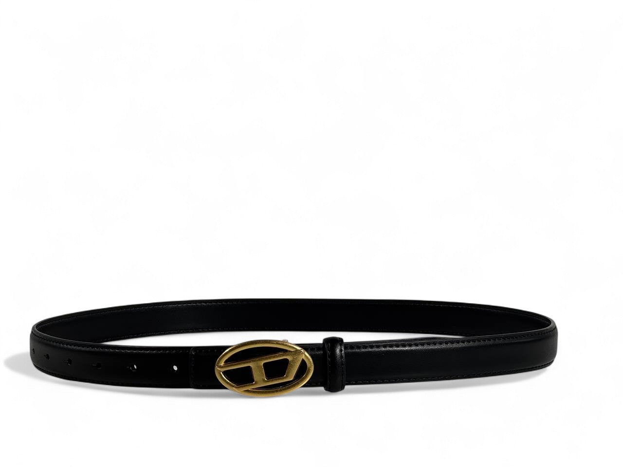 Diesel Black Leather Belt π€ | 105 cm Gold Oval Buckle β Bold Street Style