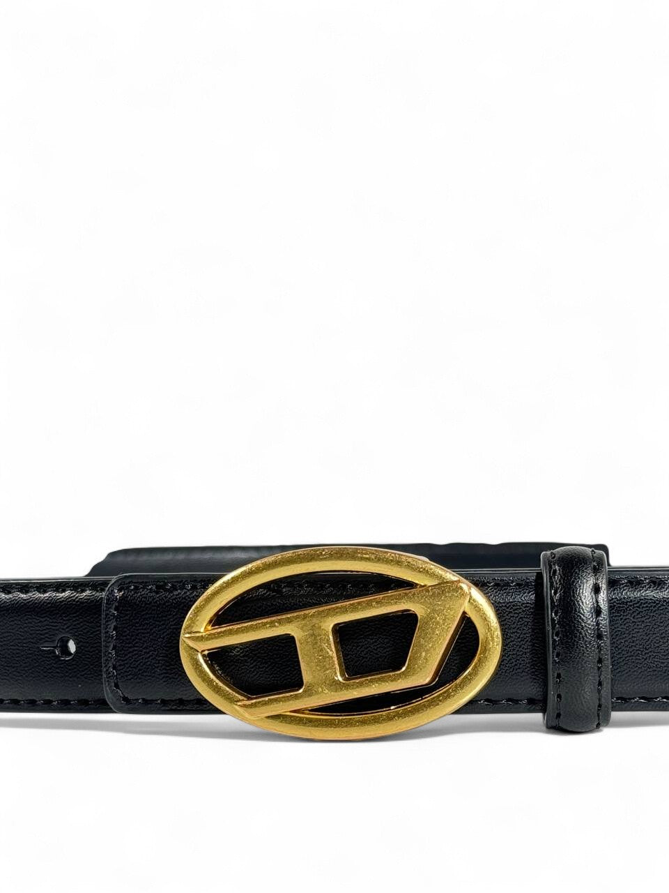 Diesel Black Leather Belt π€ | 105 cm Gold Oval Buckle β Bold Street Style