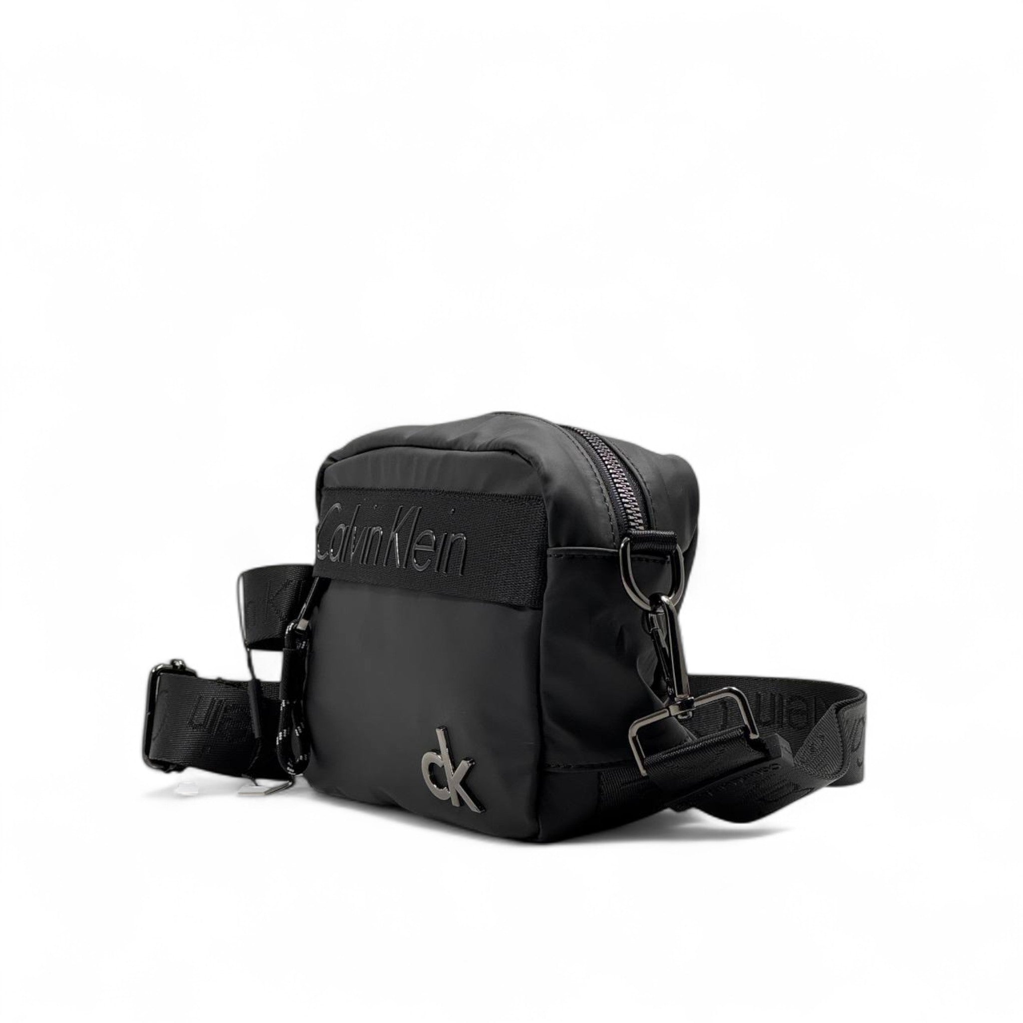 🖤 Calvin Klein Logo Strap Crossbody Bag – Black Edition 🖤