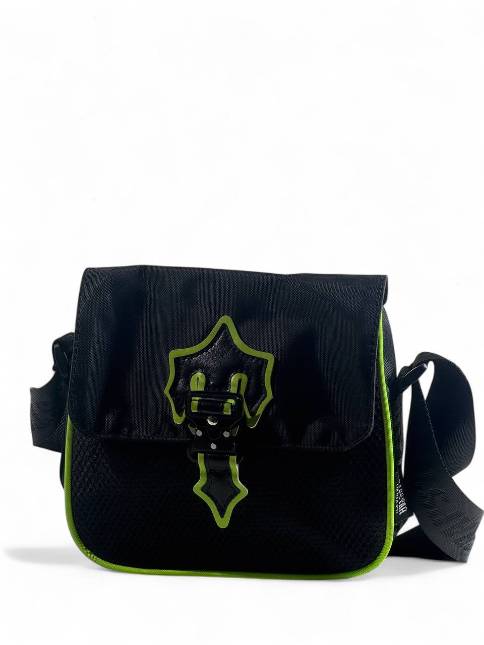 π€π Trapstar Black & Green Crossbody Bag β Urban Streetwear Shoulder Bag π₯
