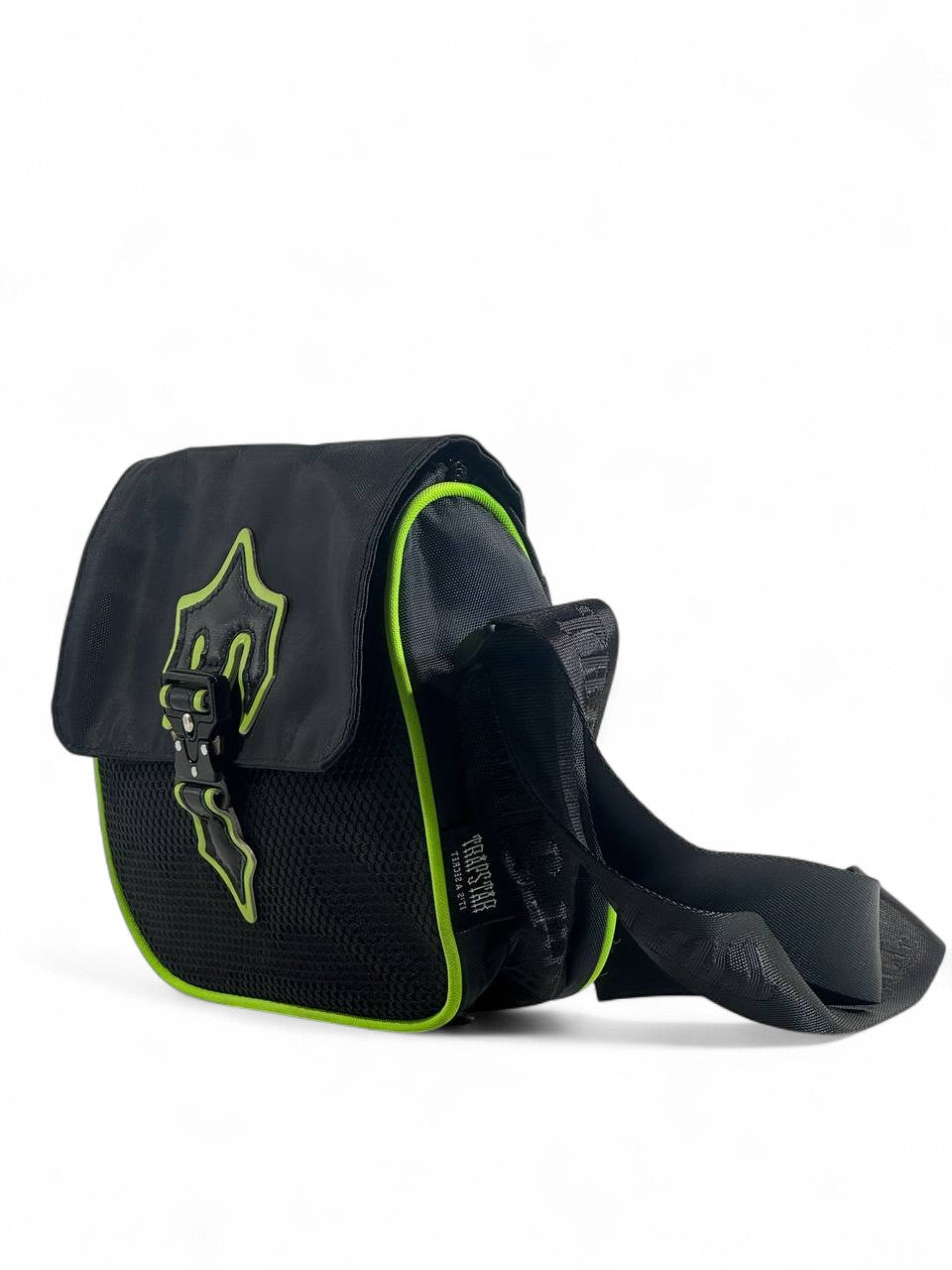 π€π Trapstar Black & Green Crossbody Bag β Urban Streetwear Shoulder Bag π₯