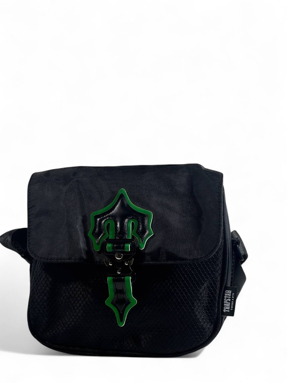 π€π Trapstar Black & Green Crossbody Bag β Bold Urban Streetwear Essential π₯
