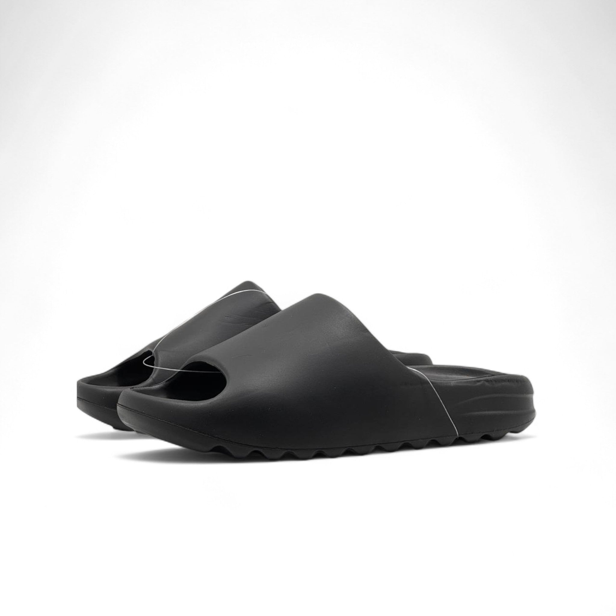 ⚫ Adidas Foam-Style Slides – Triple Black Comfort Slippers 🖤