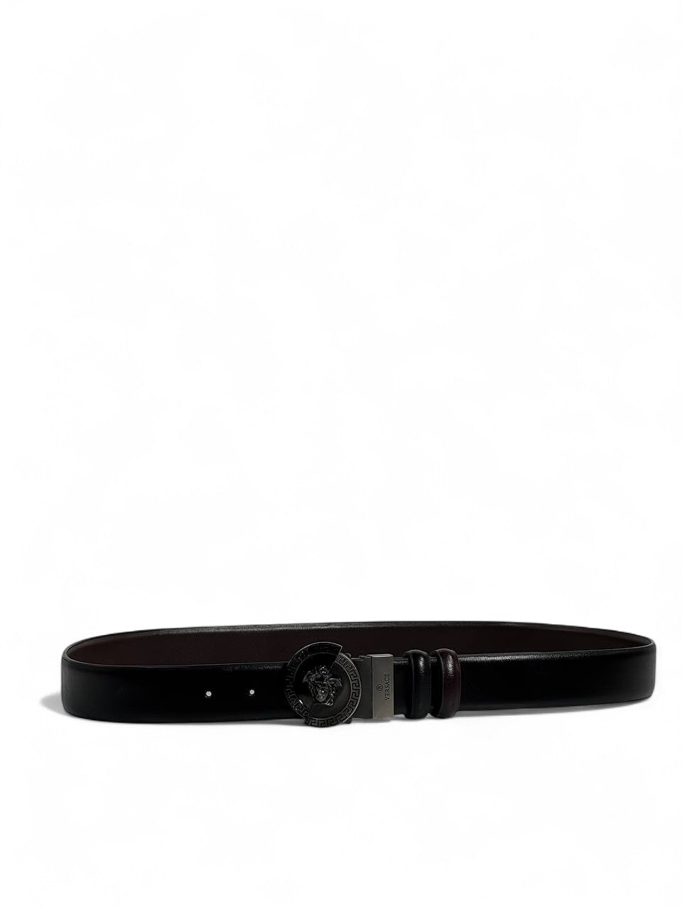π€ Versace Style Double-Face Belt β 120 cm | Black Medusa Buckle ππ | Reversible Premium Finish β¨