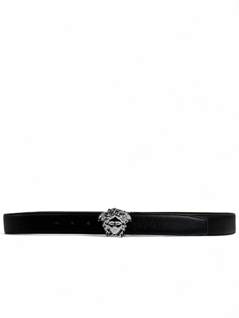 π€ Versace Style Double-Face Belt β 120 cm | Silver Medusa Buckle β‘π | Reversible Premium Finish β¨