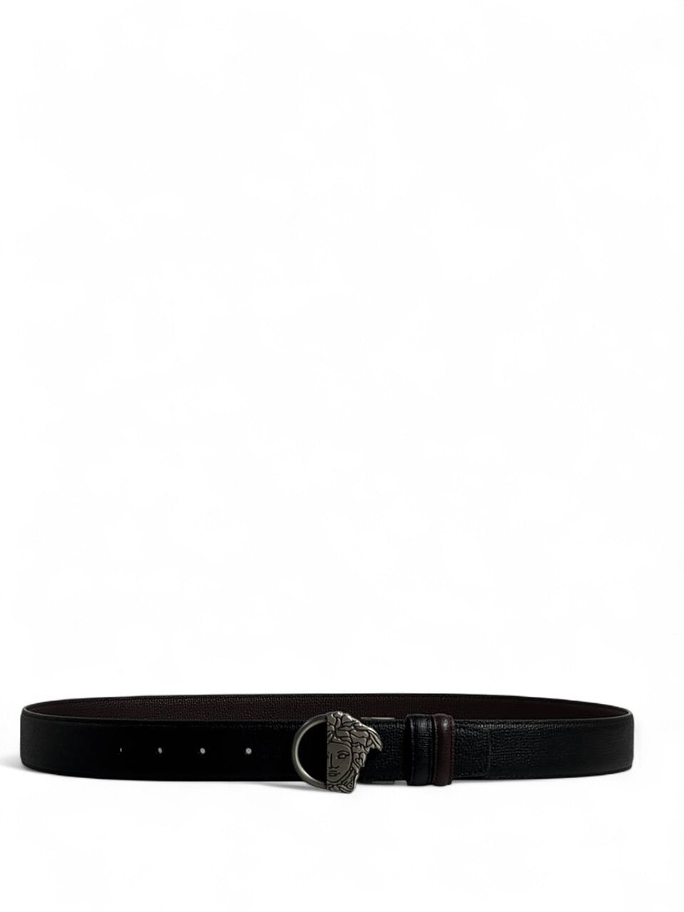 π€ Versace Style Double-Face Belt β 115 cm | Silver Medusa Side Buckle β‘π | Reversible Premium Finish β¨