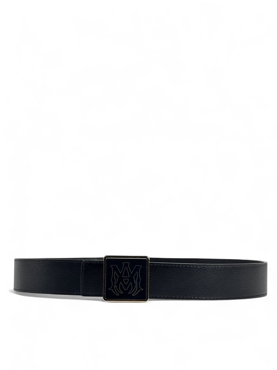 Amiri Black Square Buckle Belt β 110 cm π€β¨
