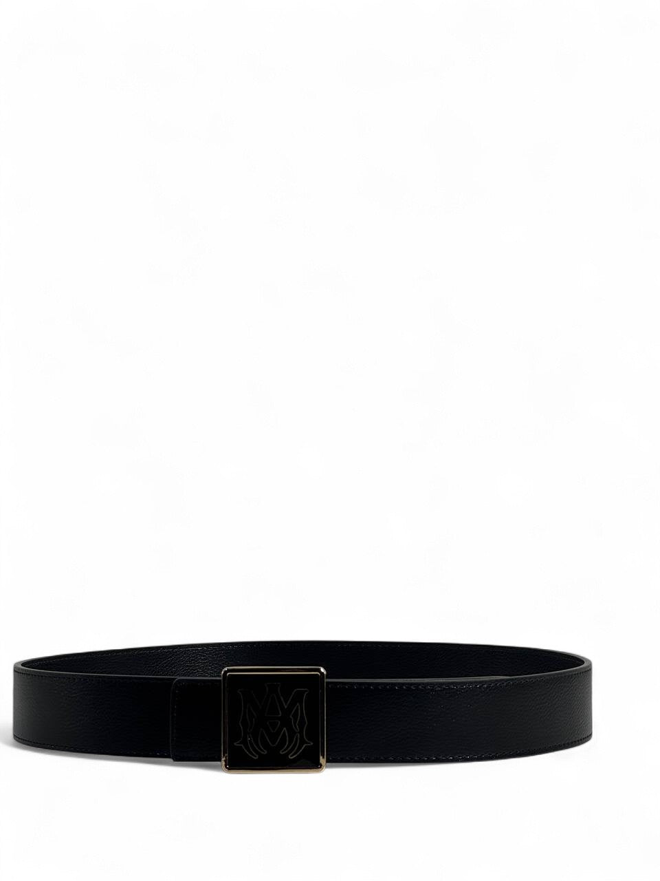 Amiri Black Square Buckle Belt β 110 cm π€β¨