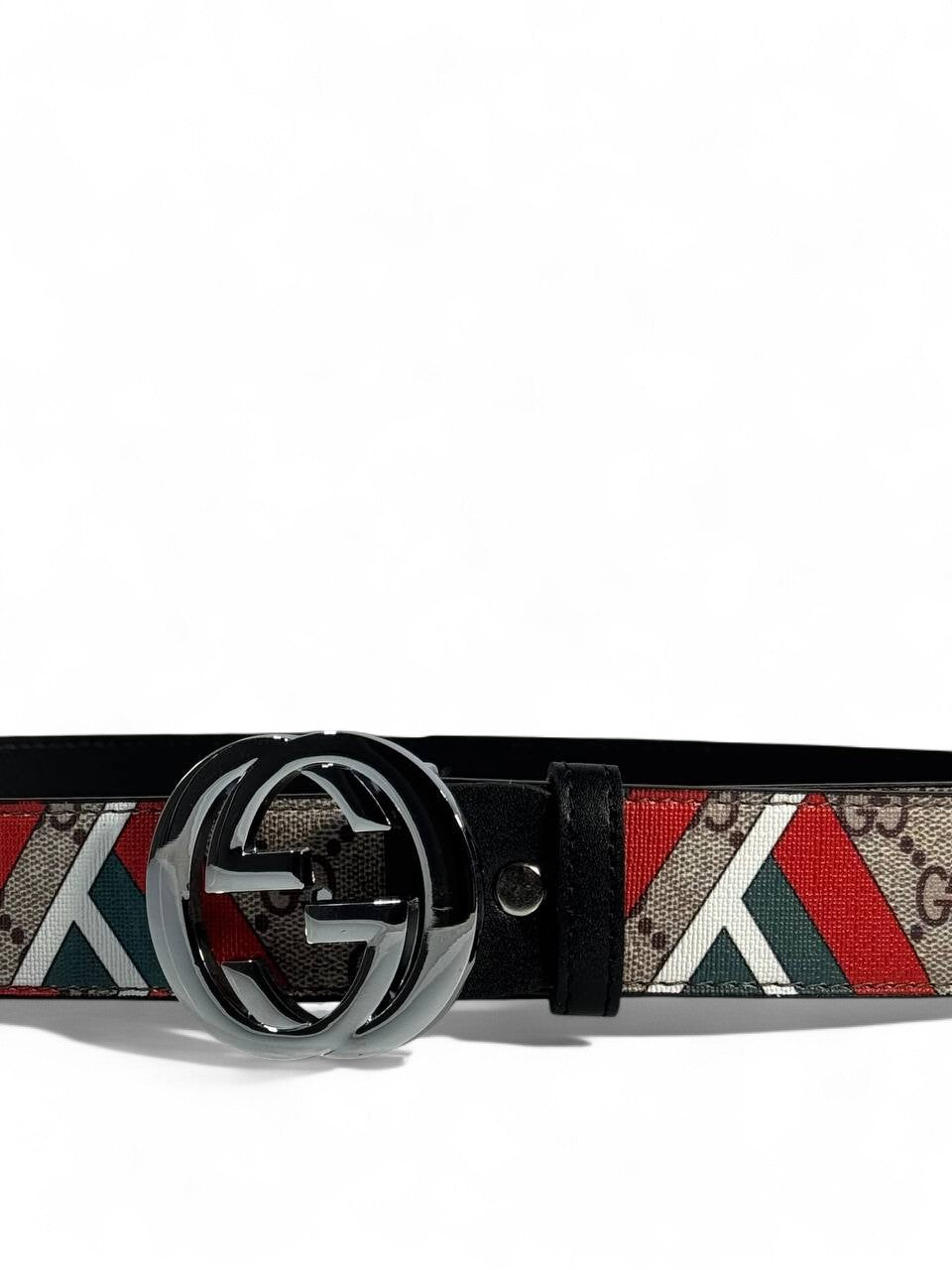 β¨ Gucci Multicolor Pattern Belt π₯π©βͺ | Black GG Buckle | 120 cm