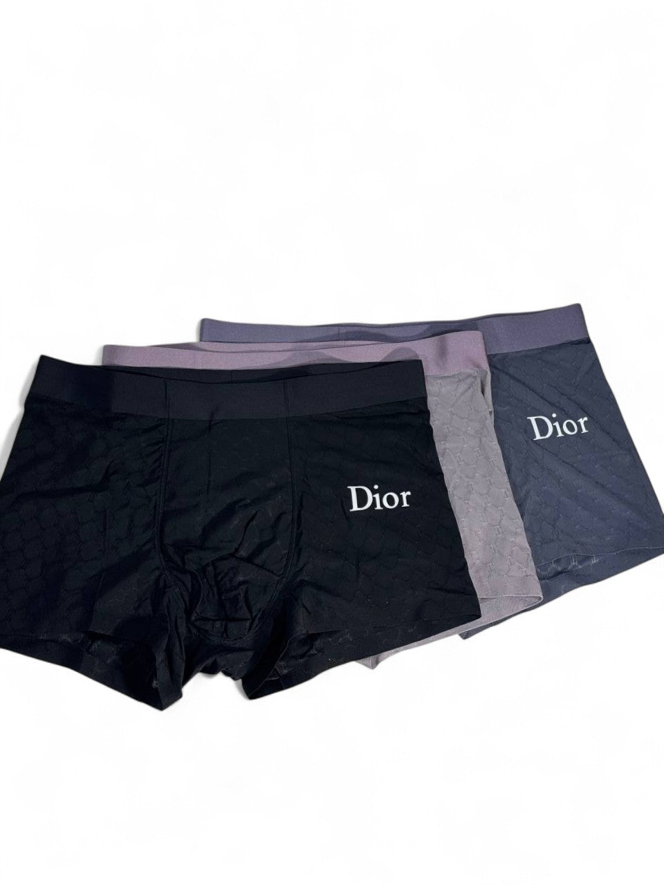 Dior Men’s Luxury Boxer Set (3 pcs) – Premium Comfort & Style