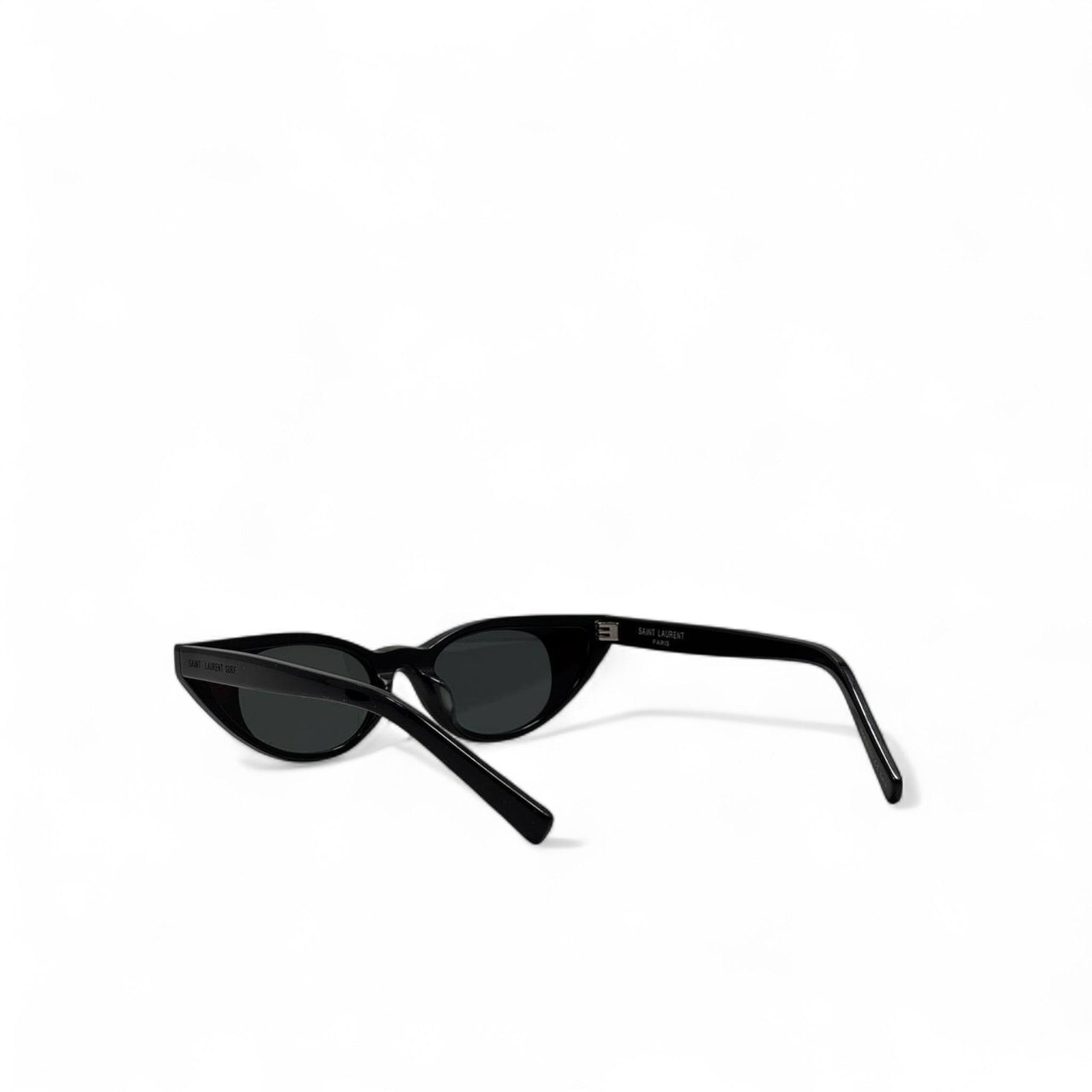 Saint Laurent Heart Cat-Eye Sunglasses š¤ā¤ļø | Playful Red Detail & Chic Black Frame