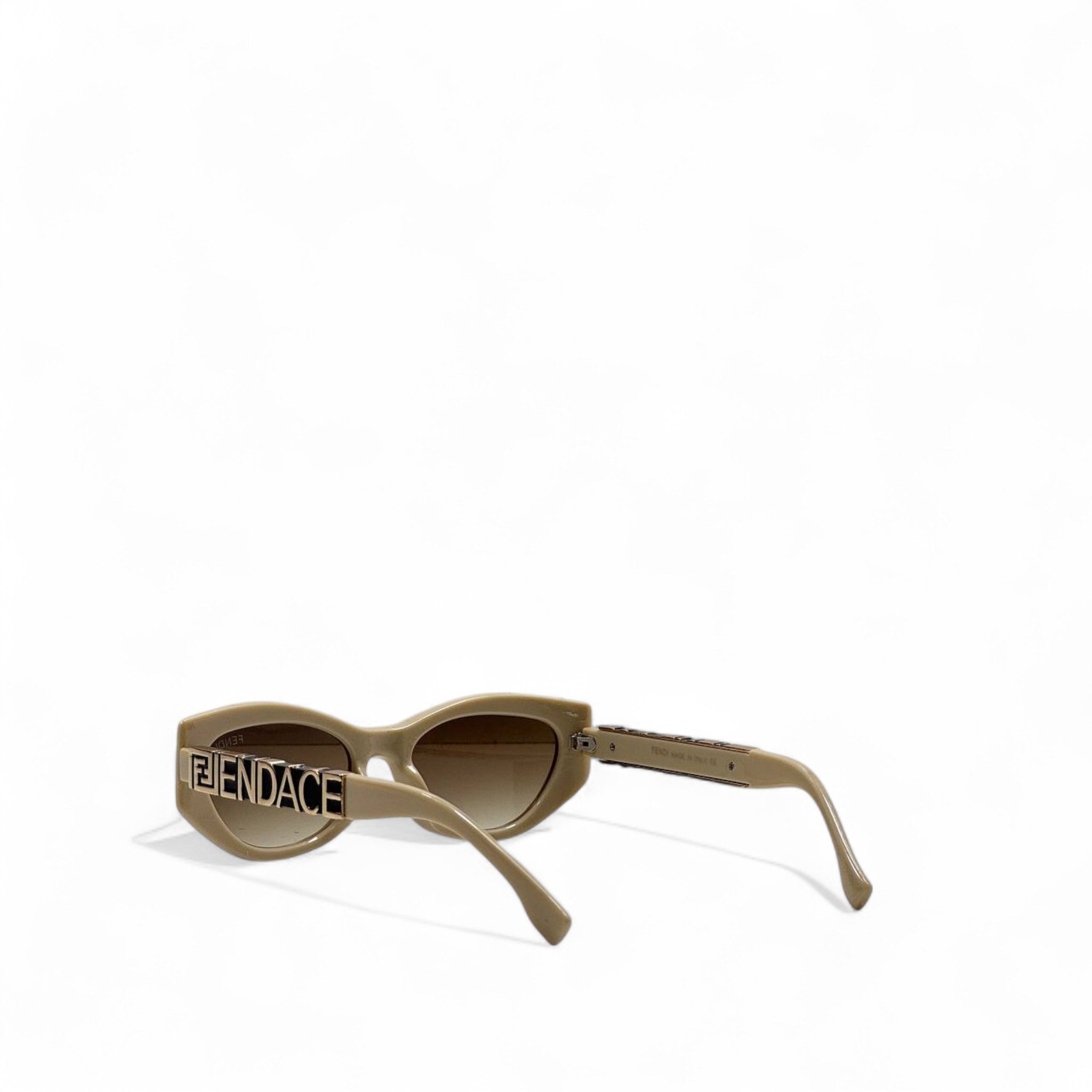 Fendace Collab Beige Cat-Eye Sunglasses š¤ | Fendi x Versace Limited Edition
