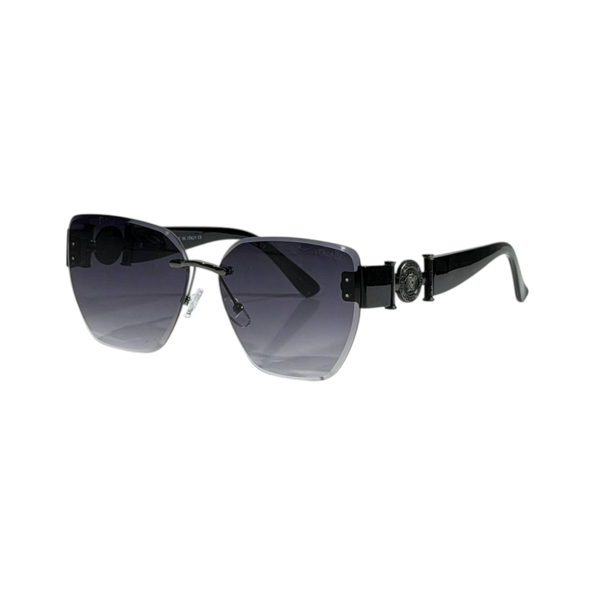 Versace Rimless Medusa Icon Sunglasses 🖤✨ Luxury Women Designer Gradient Shades