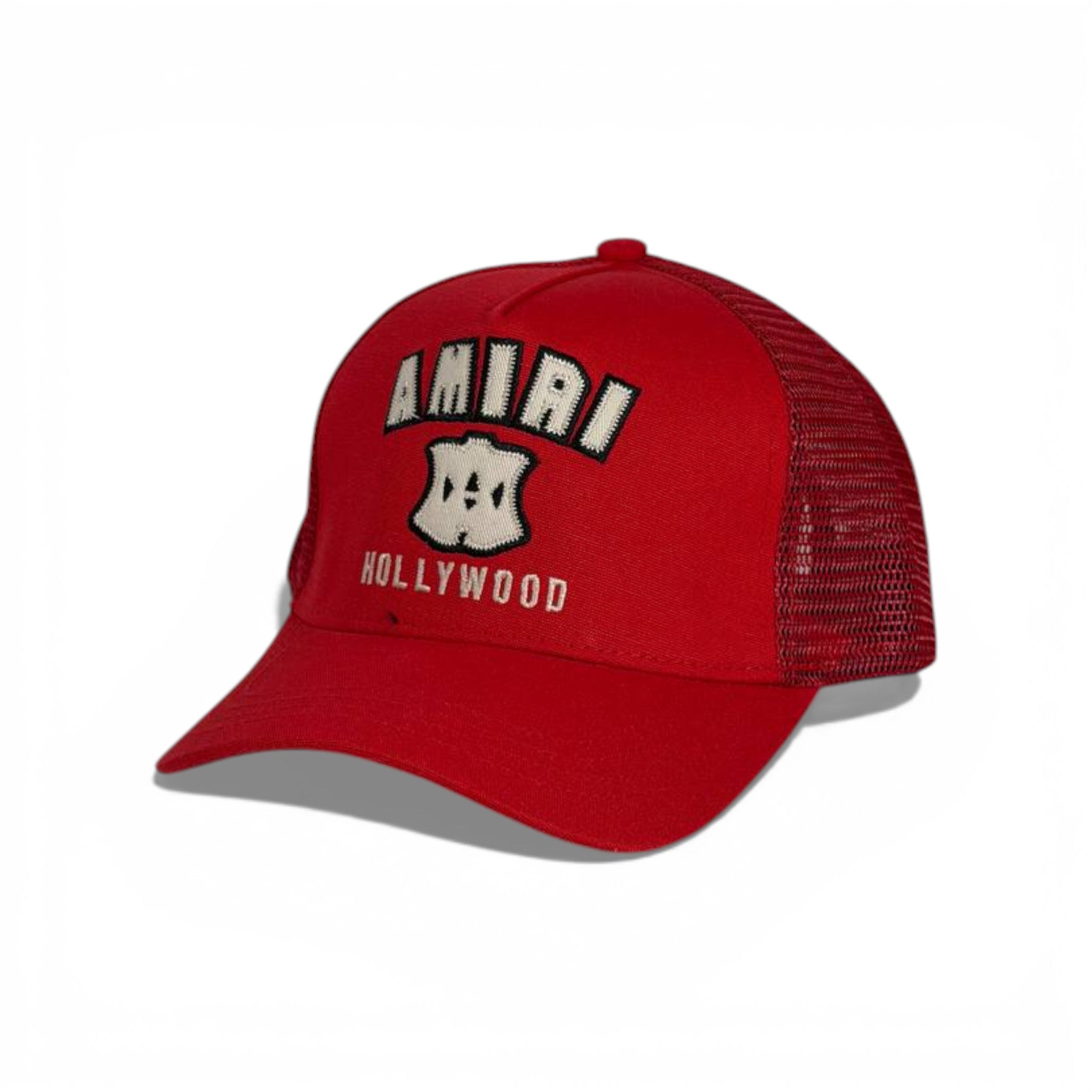🧢 AMIRI Hollywood Trucker Cap – Red