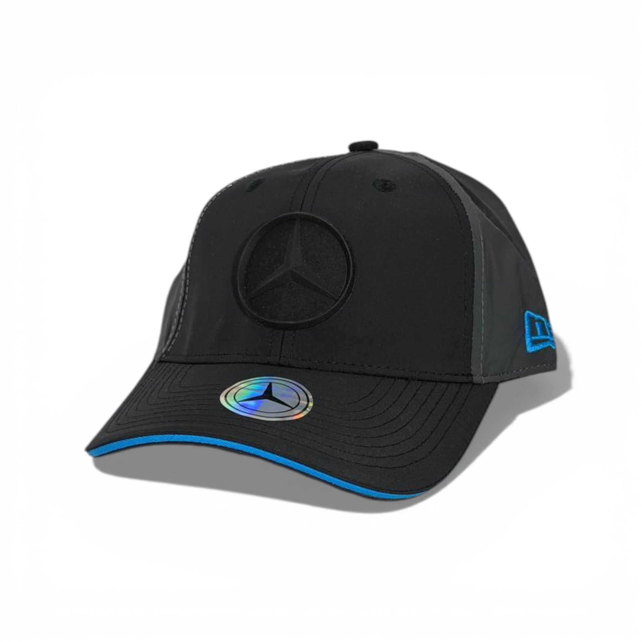 🧢 Mercedes-Benz Black Baseball Cap – Holographic Star Edition 🖤✨🚘