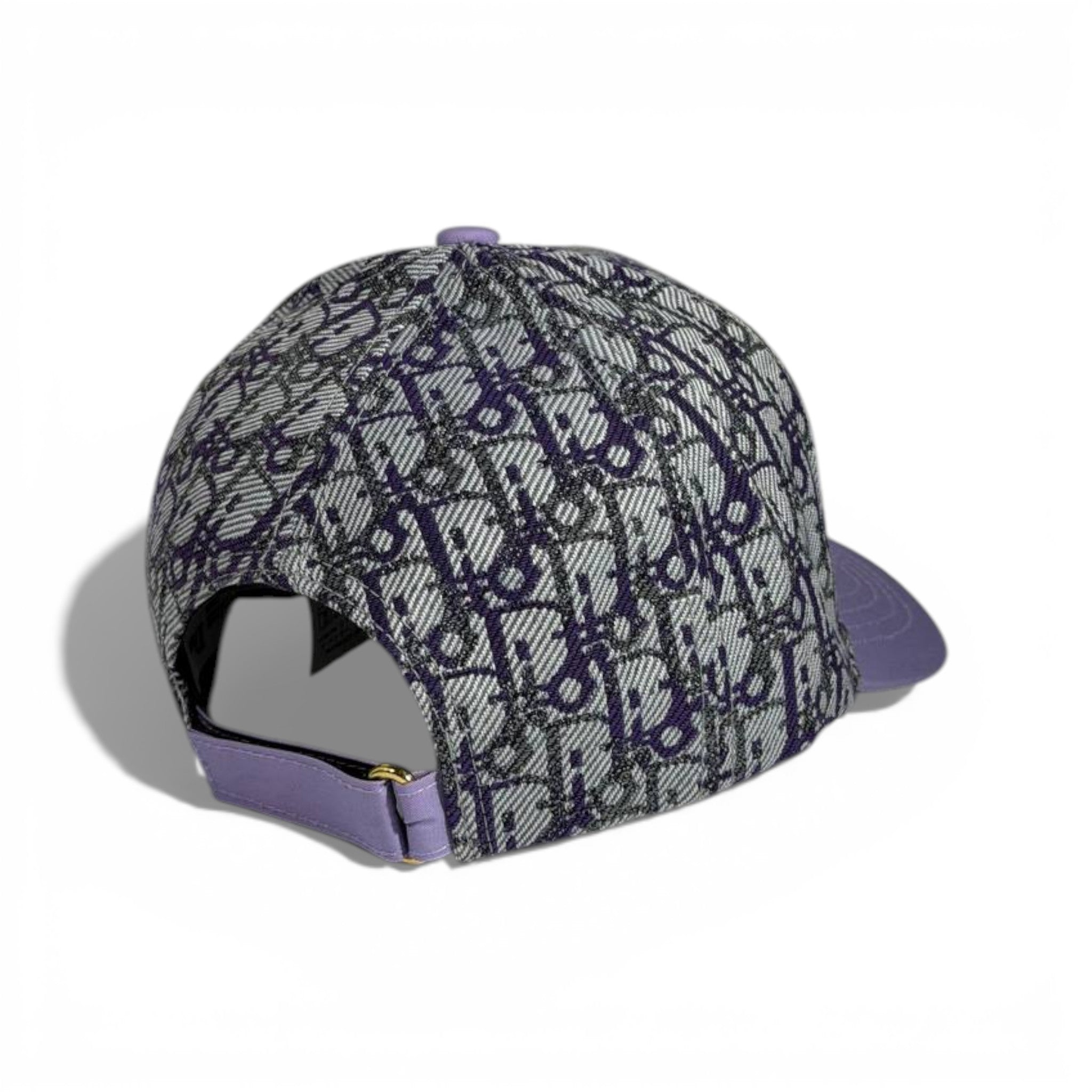 🧢 Dior Oblique Baseball Cap – Purple Star Logo Edition 💜✨