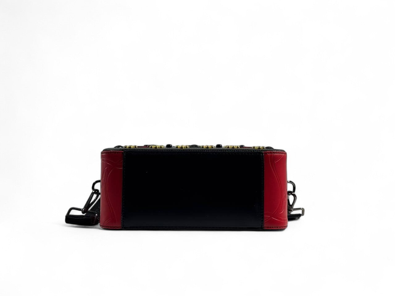 Christian Louboutin Black & Red Studded Duffle Bag đ¤â¤ď¸â¨ | Luxury Designer Handbag