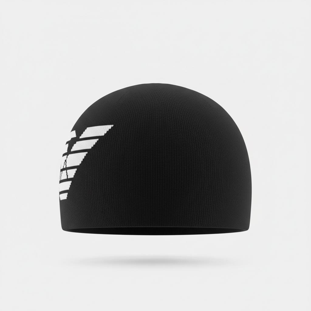 🖤 ARMANI Eagle Logo Knit Beanie – Timeless Italian Winter Luxury ❄️