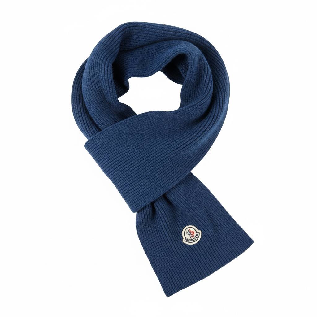 💙 Moncler Blue Winter Knit Set – Beanie, Scarf & Gloves Luxury Edition ❄️