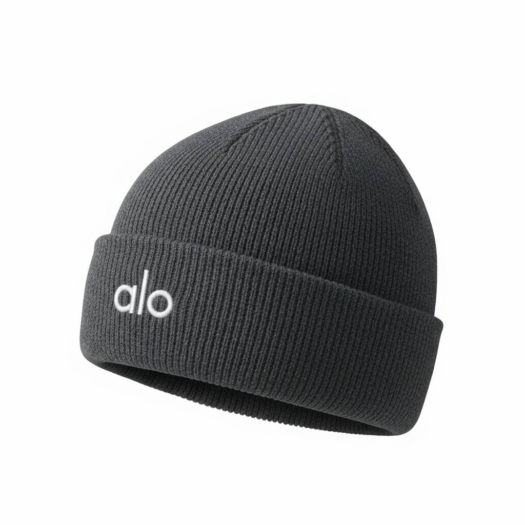 š©¶ Alo Grey Winter Knit Set ā Beanie, Scarf & Gloves Minimal Comfort āļø