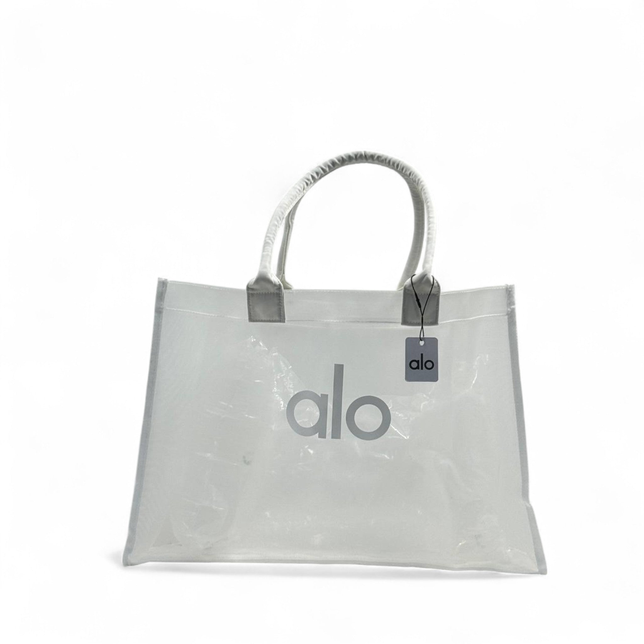 Alo Oversized Clear Tote β Ice White π§π