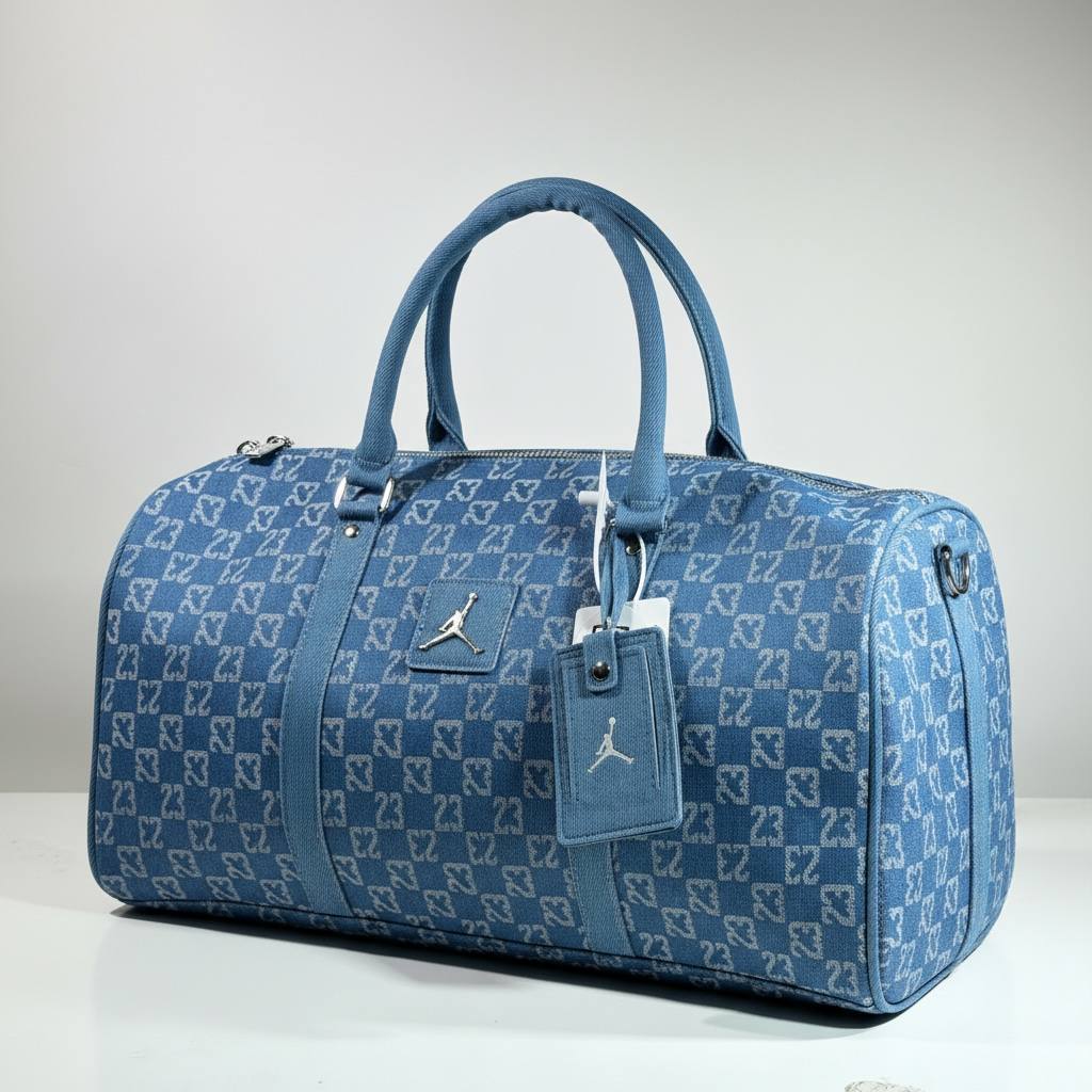 Jordan Signature Travel Duffle Bag π§³π Denim Blue Edition