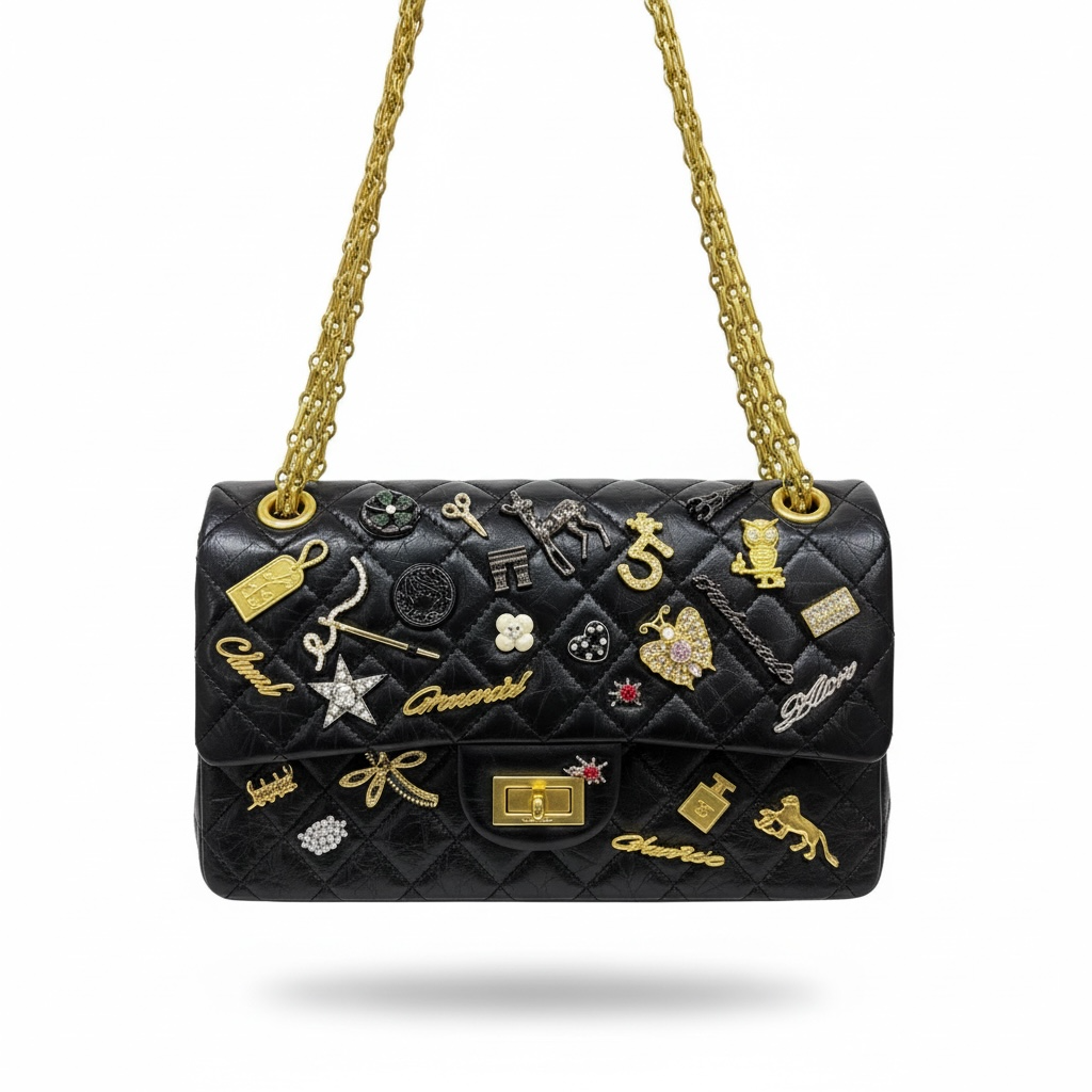 Chanel Quilted Charm Flap Bag π€β¨