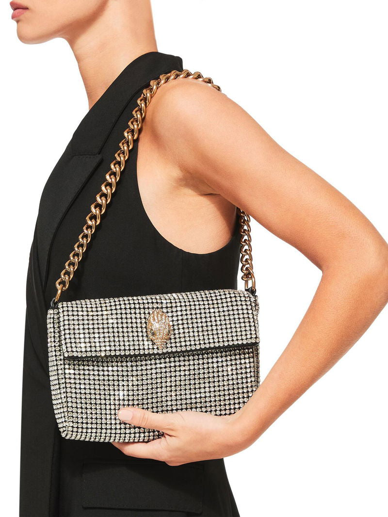 Kurt Geiger Crystal Shoulder Bag β Silver β¨π