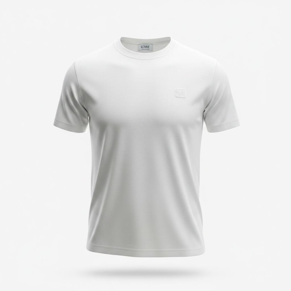 Loewe Minimalist White Premium T-Shirt β Luxury Casual Essential π€β¨