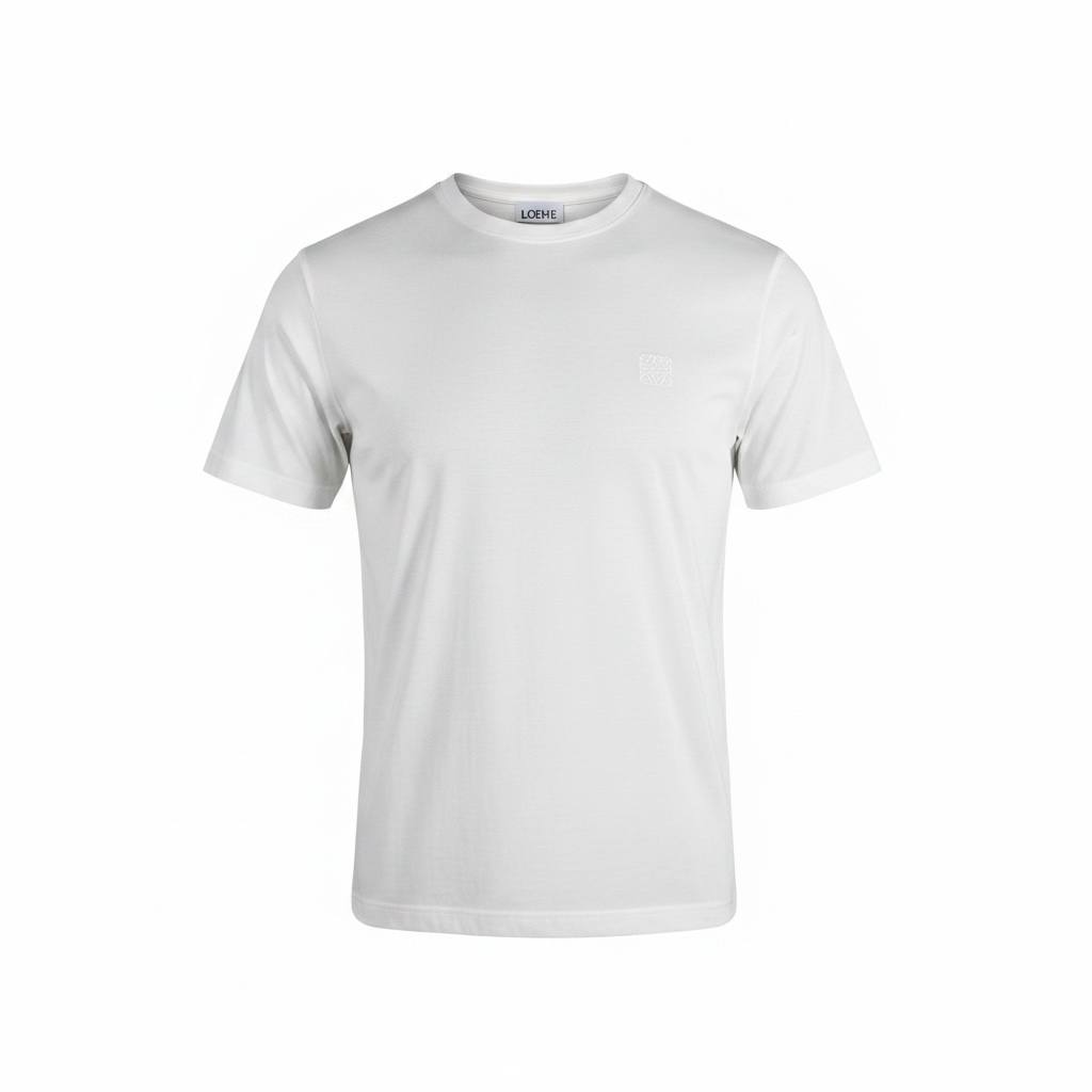 Loewe Minimalist White Premium T-Shirt β Luxury Casual Essential π€β¨