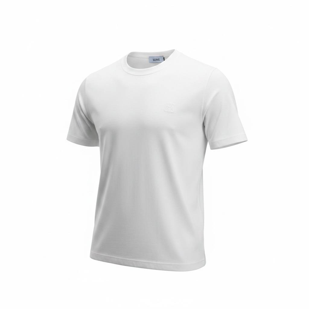Loewe Minimalist White Premium T-Shirt – Luxury Casual Essential 🤍✨