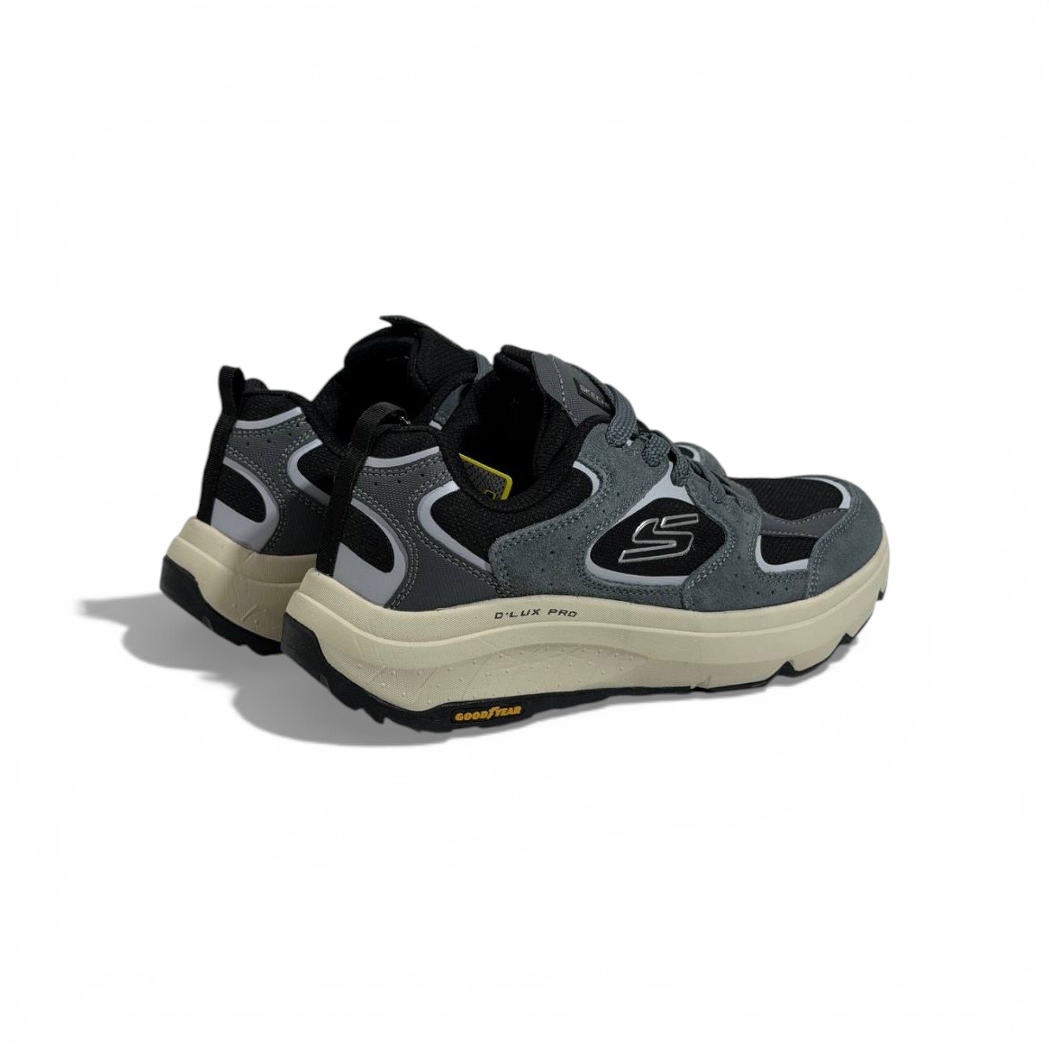 🩶 Skechers D’Lux Pro x Goodyear Sneakers – Ultimate Comfort & Durable Performance 👟✨
