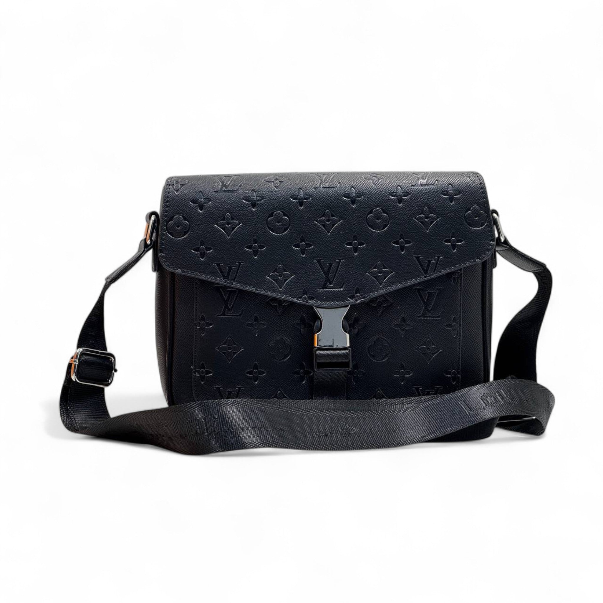 Louis Vuitton Monogram Embossed Crossbody β Classic Black Luxe π€π