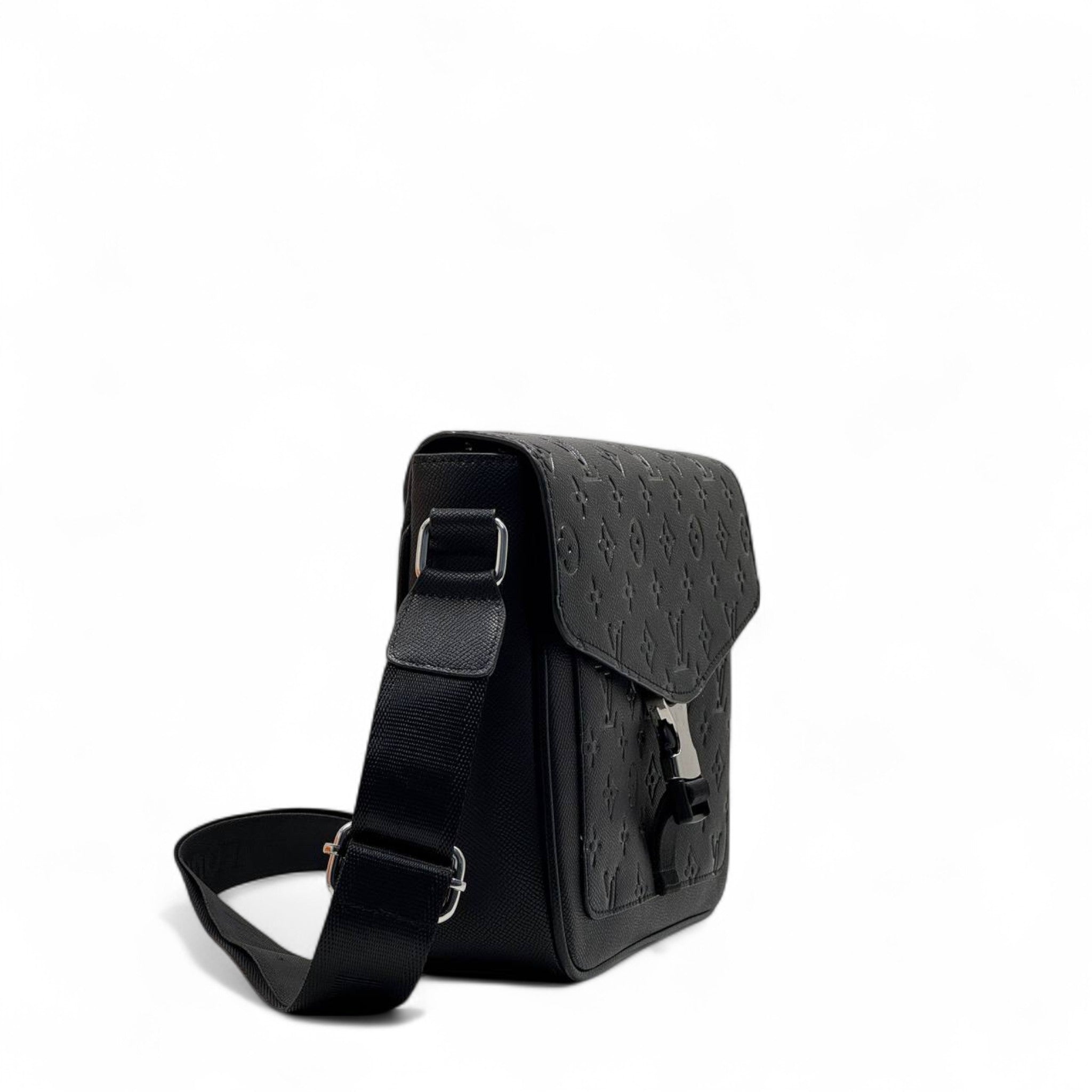 Louis Vuitton Monogram Embossed Crossbody β Classic Black Luxe π€π