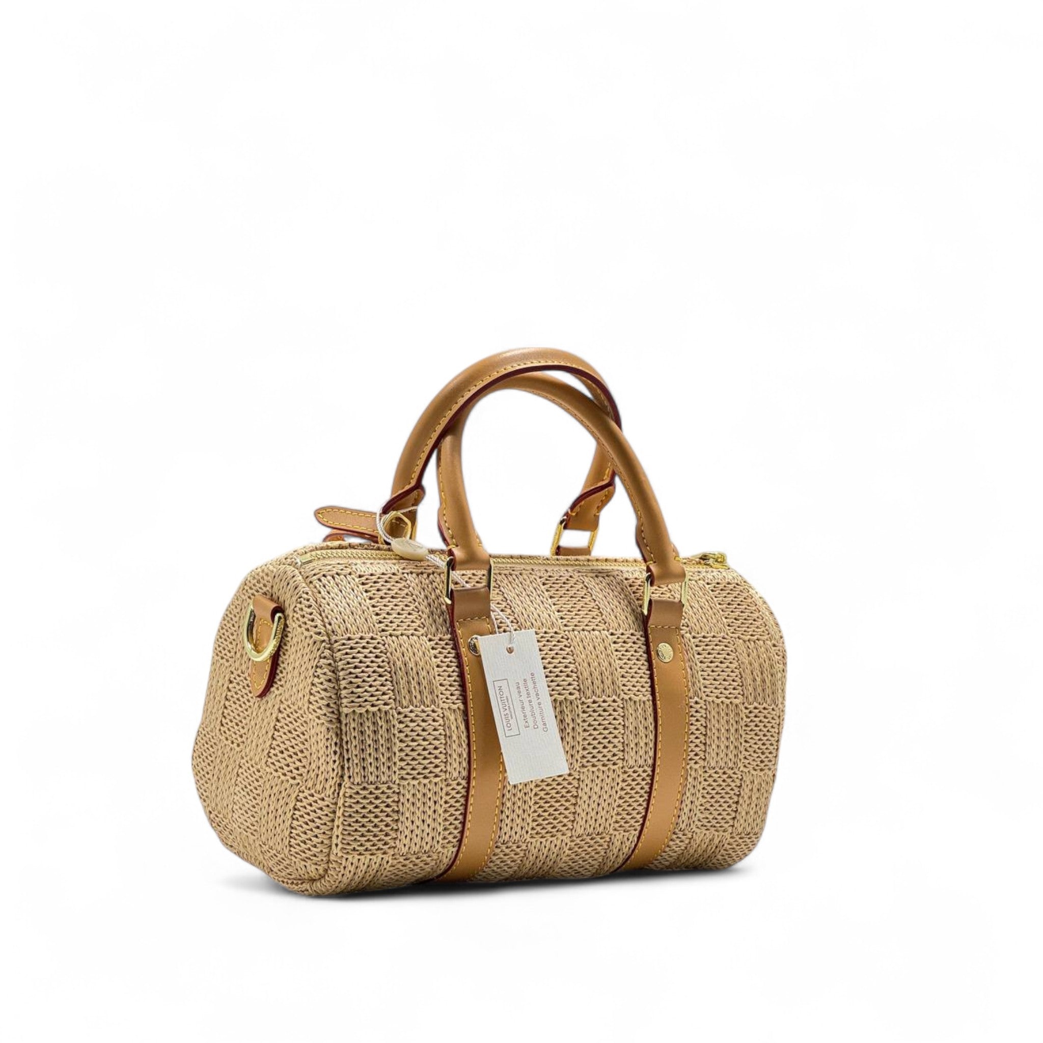 Louis Vuitton Raffia Duffle Bag โ Natural Elegance Edition ๐๐พ