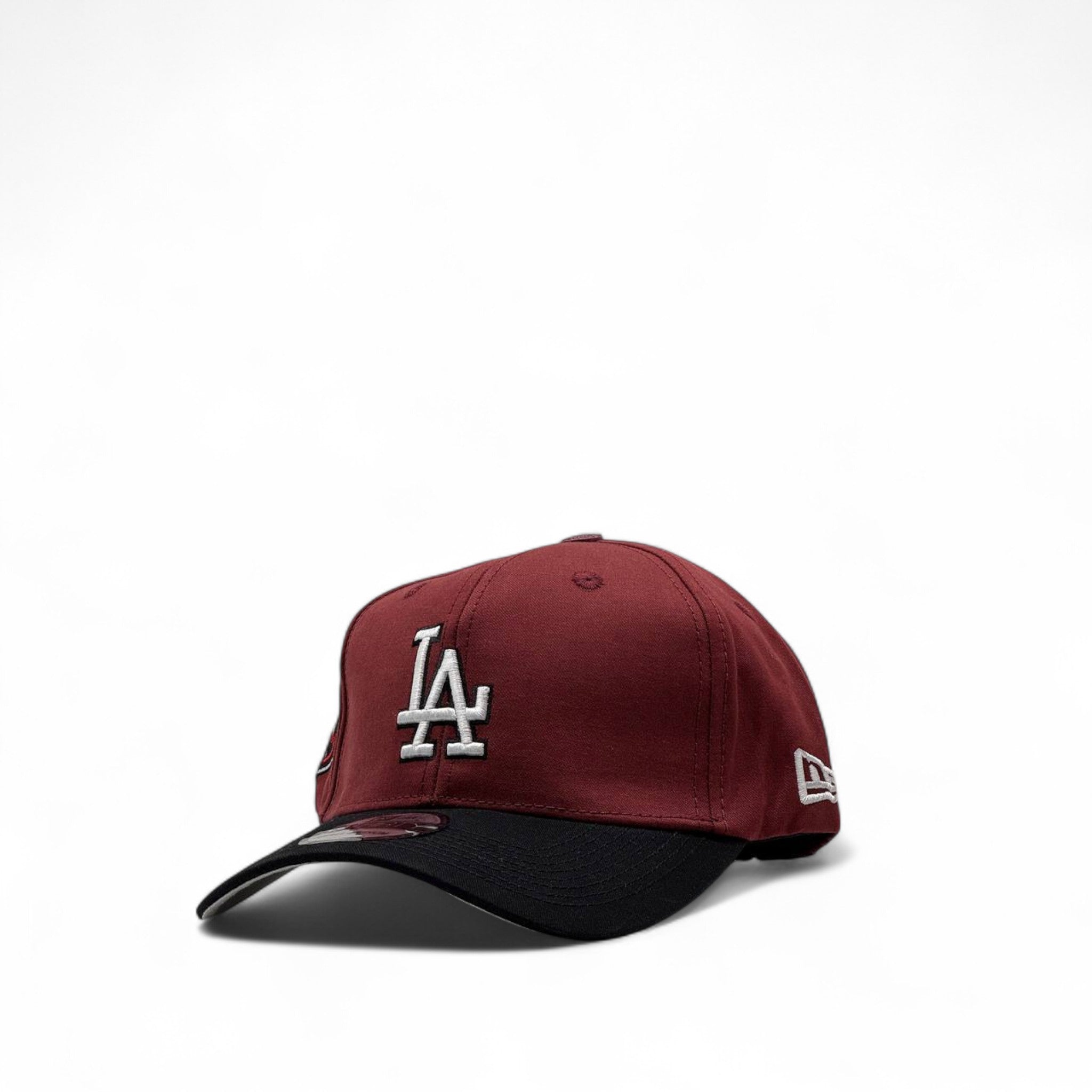 New Era LA Dodgers Cap – Maroon & Black 🧢🍷🖤
