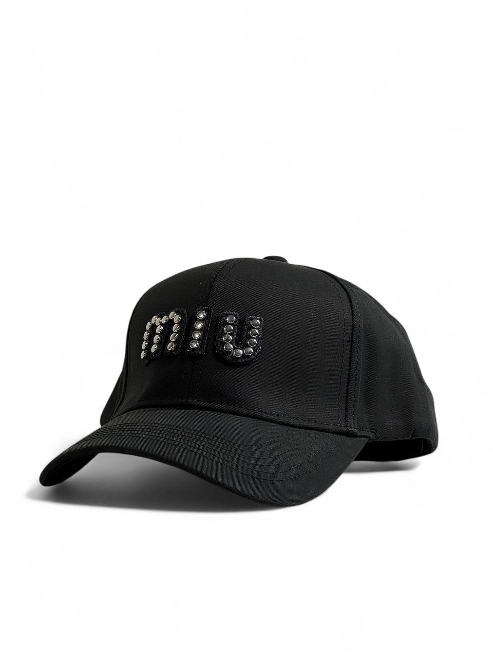 π€ Miu Miu Crystal Logo Black Cap π€