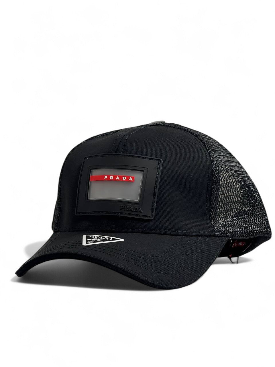 π€ Prada Black Mesh Logo Cap π€