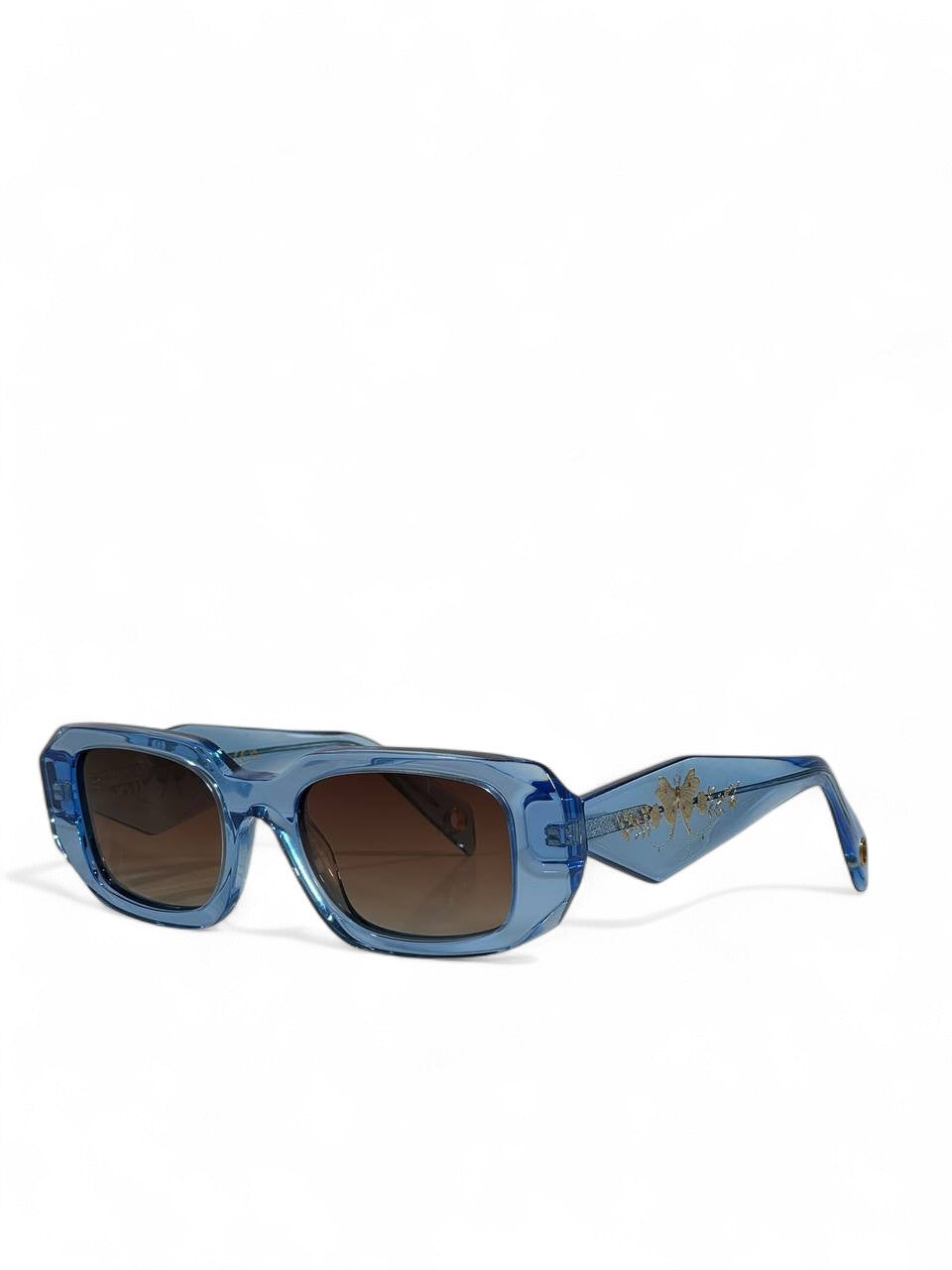 𩵠Pucci Sky Blue Bold-Frame Sunglasses