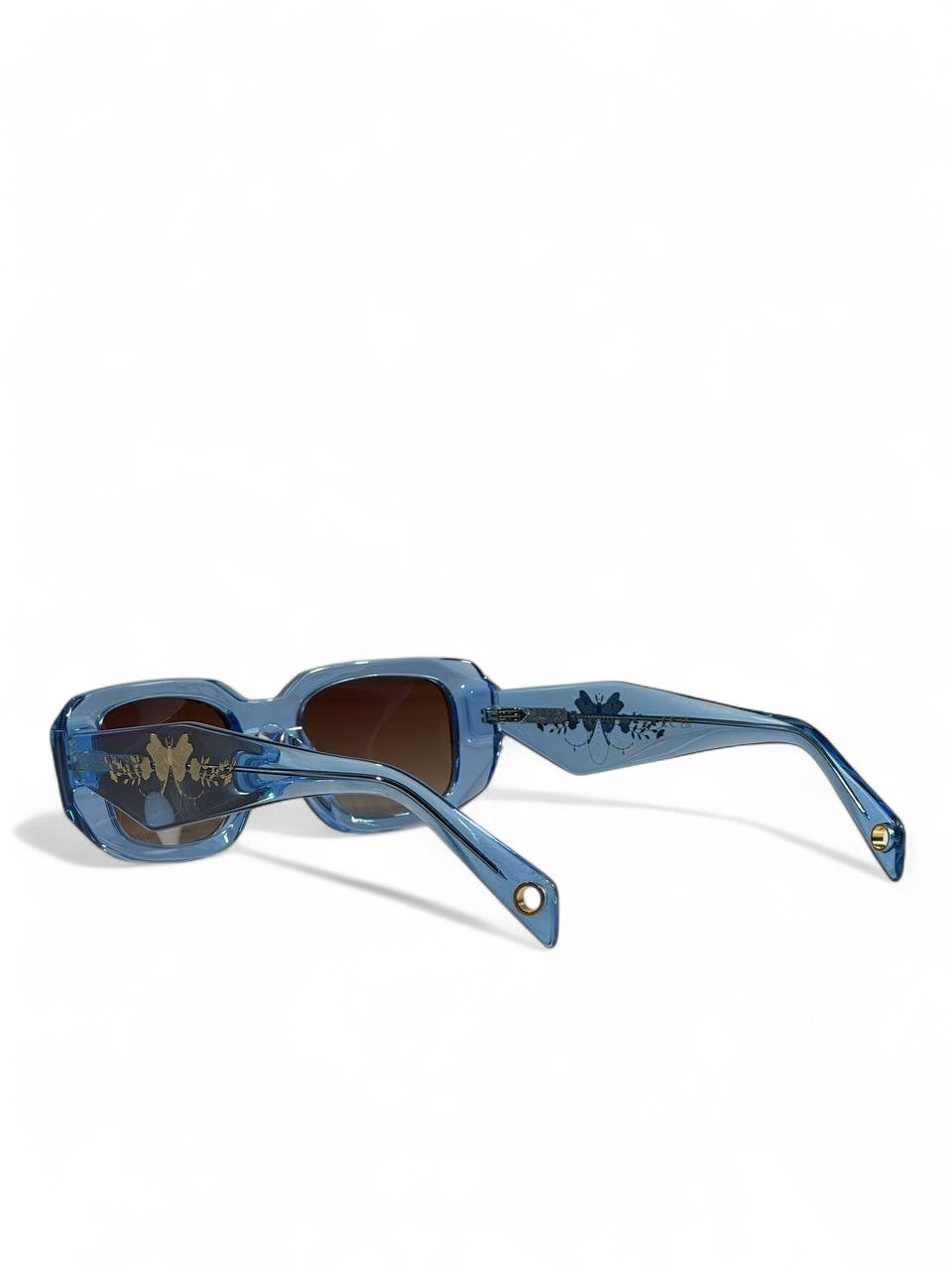 𩵠Pucci Sky Blue Bold-Frame Sunglasses