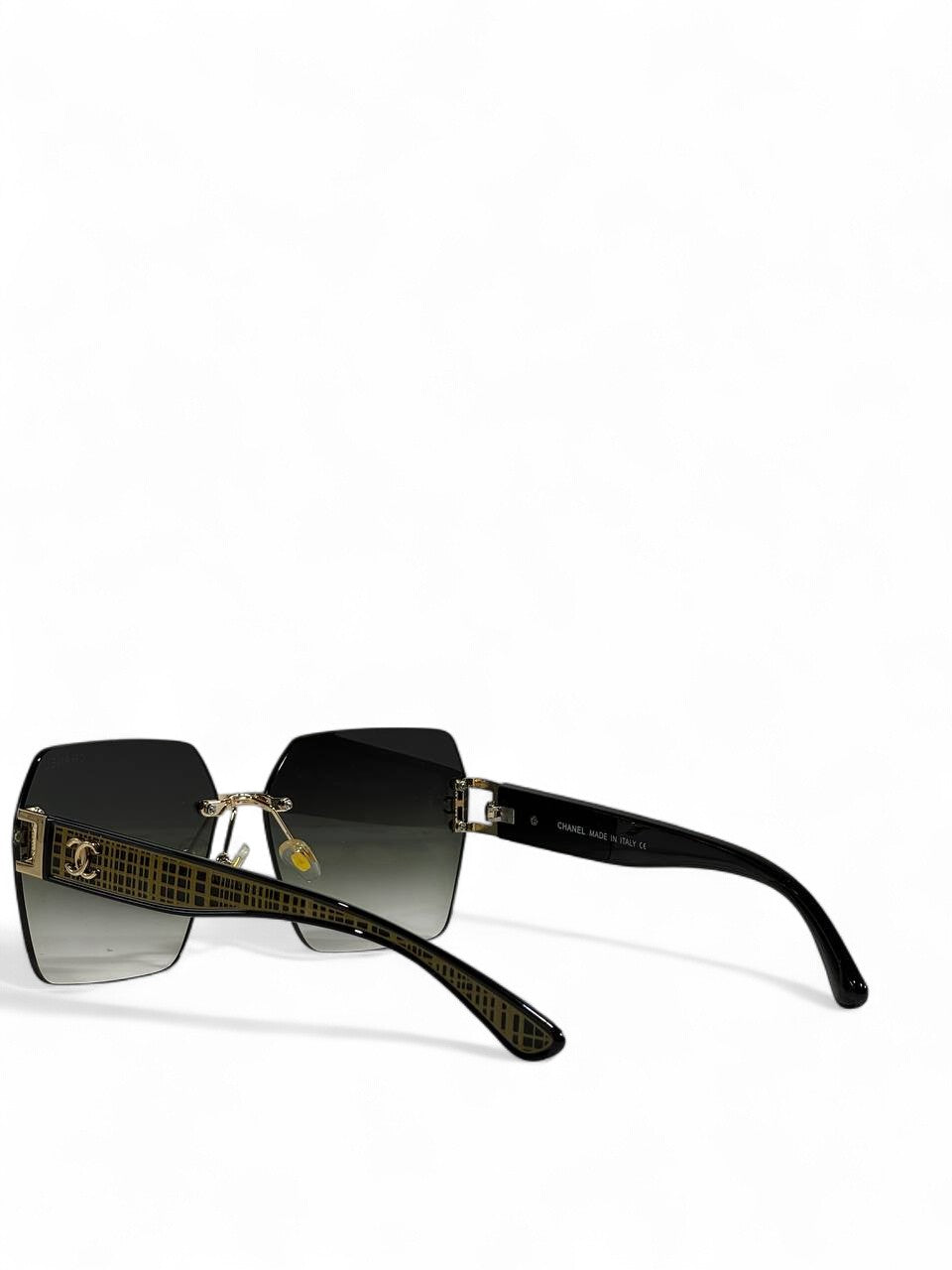 Chanel Square Luxe Sunglasses π€ | Unisex Gold Accent Rimless Eyewear